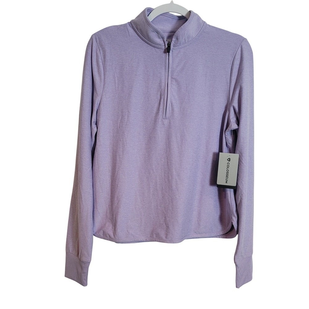 Colosseum Lane 1/4 Zip Pullover Lavender Field Purple Activewear Top Small NEW